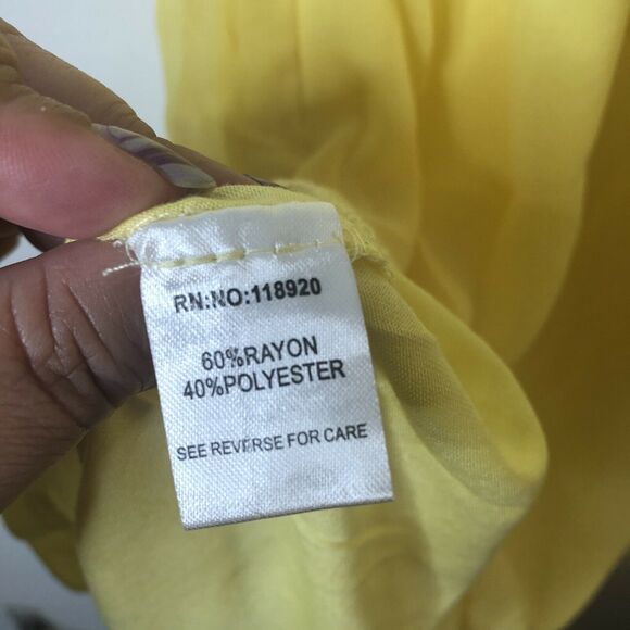 Lucy Paris Yellow Cut Out Mini Dress Sheer Overlay - Picture 7 of 10